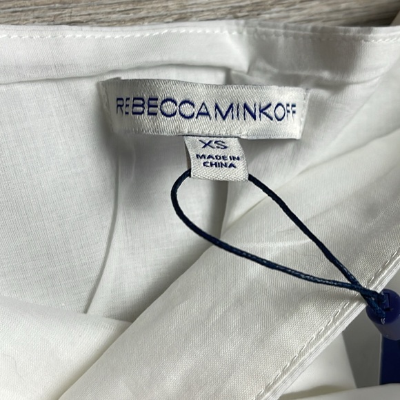 Rebecca Minkoff Alice Perforated Pattern A-Line Layered Skirt - Picture 12 of 16